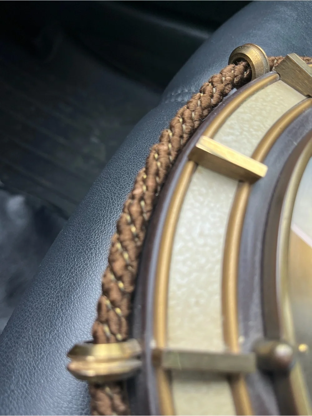 Vintage Mid-Century German Diehl Rope Wall Clock — Project/Decor